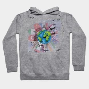 World's Iconic Landmarks Hoodie